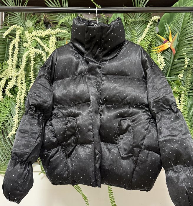 Geaca neagra cu cristale Swarovski