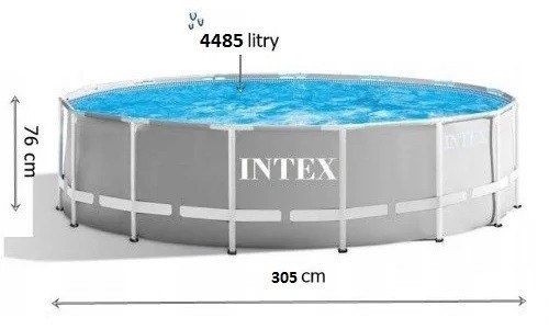 Intex бассейн 3.05х76 см Каркасный 4484 л