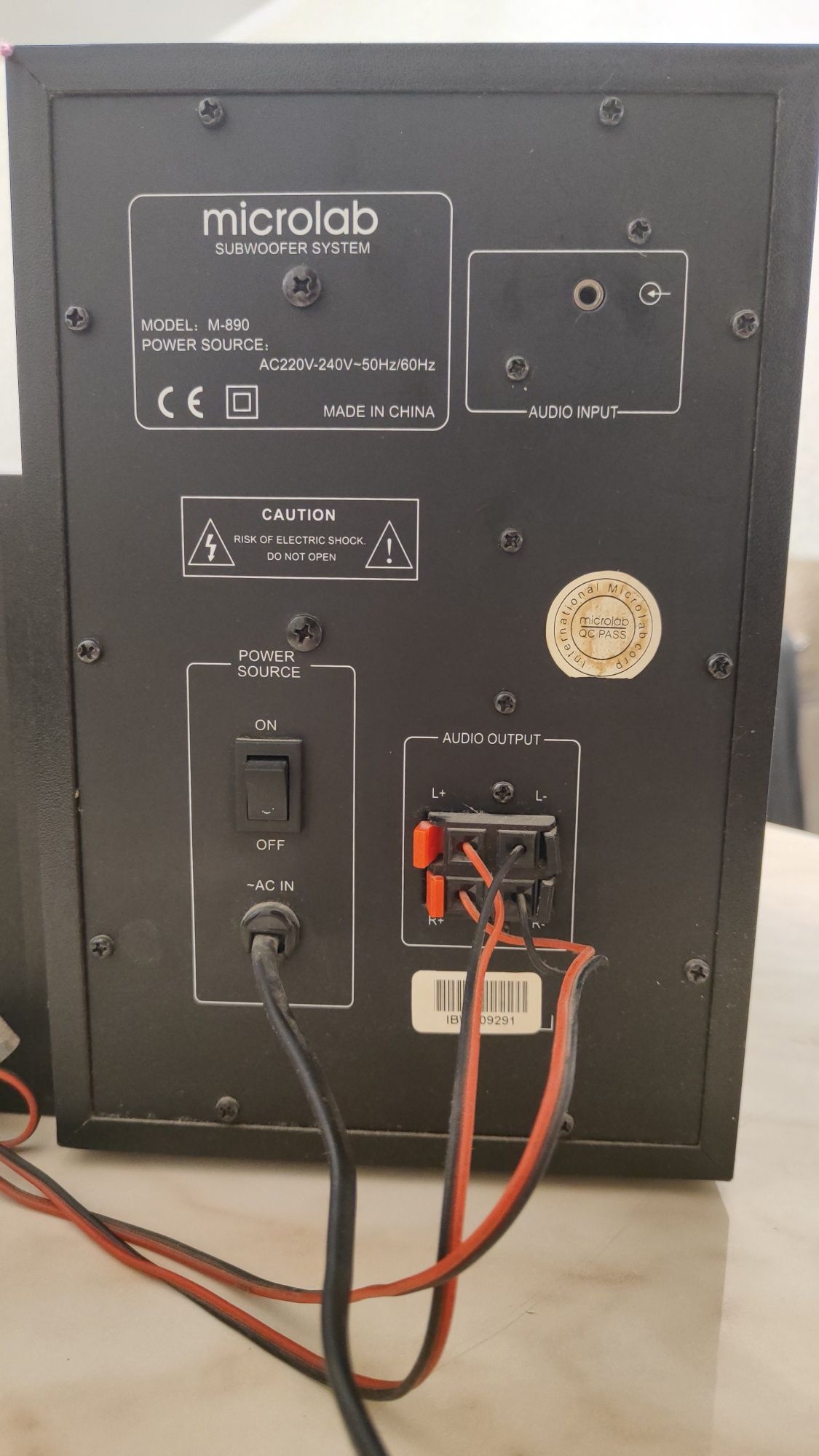 Microlab M-890 - Сабвуфер и колонки