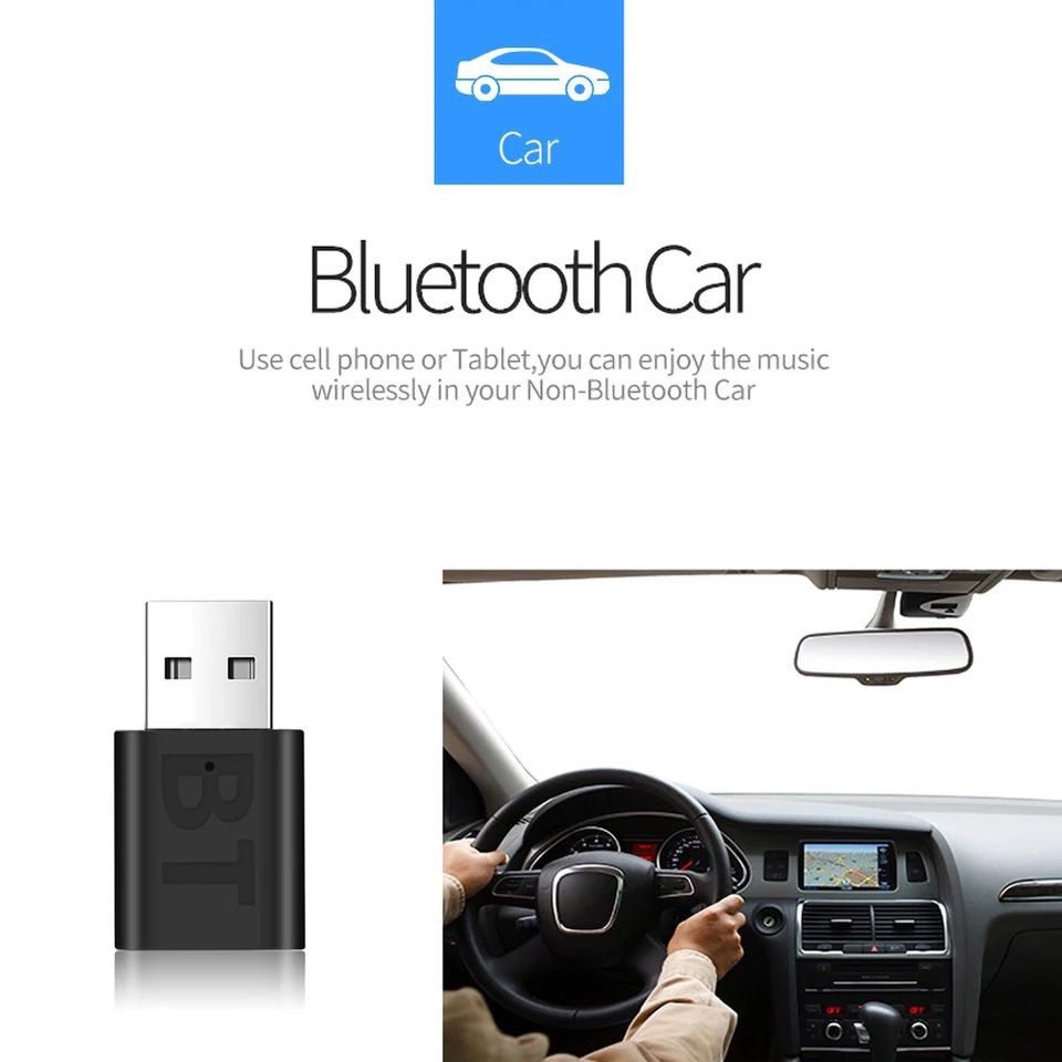 Receiver Bluetooth v5.0 Audio USB - JACK Auxiliar -