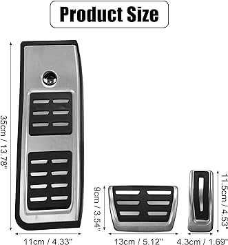 капачета за педали метални за Audi A4 B9 A5 автоматик