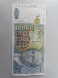 Bancnotă  10000 pesetas 1992 , Spania , ruptura