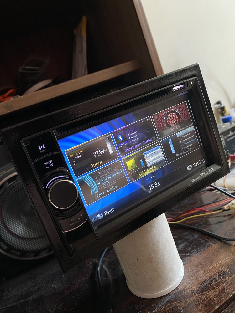 CLARION NX501E - ДВОЕН ДИН - BLUETOOTH, USB, Радио плеър за кола сд cd