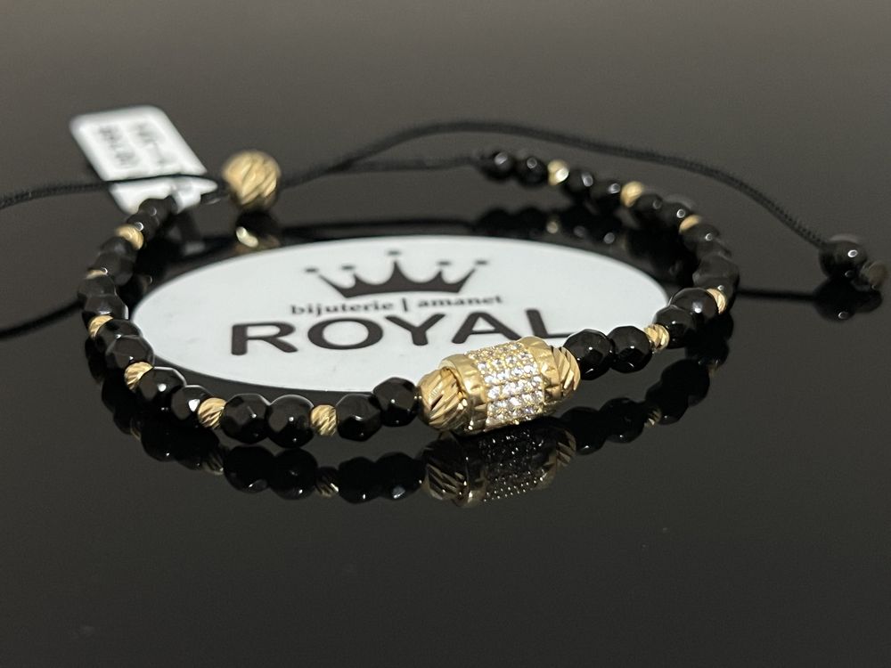 Bijuteria Royal CB : Bratar cu snur bile aur 14k 4,79