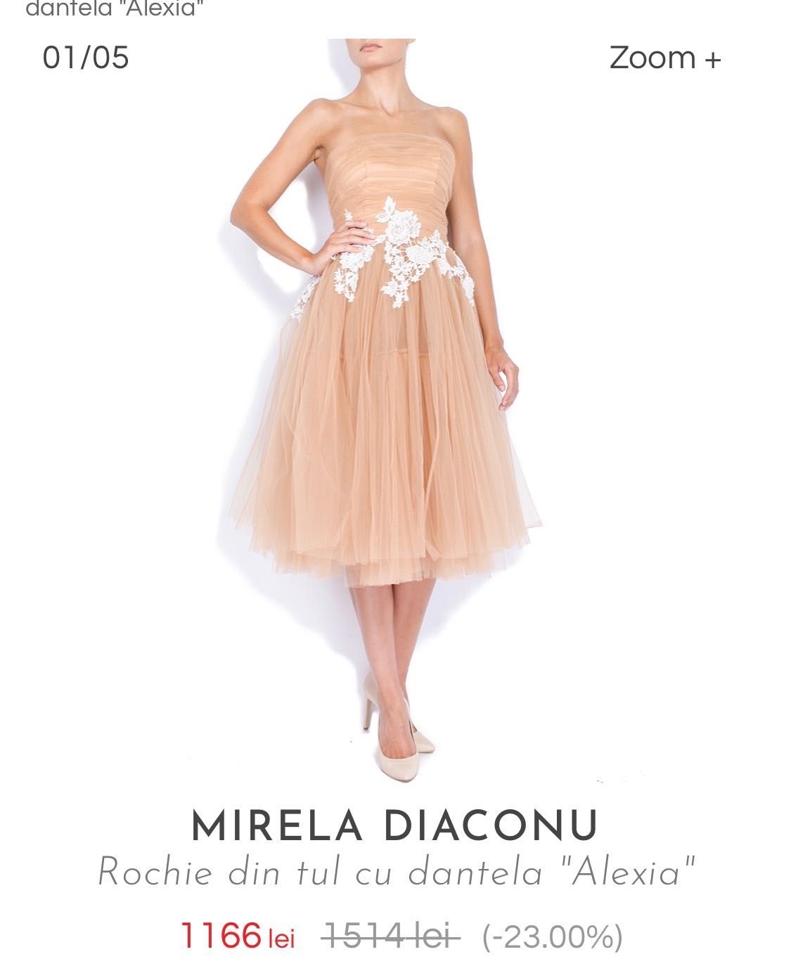 Rochie creatie Mirela Diaconu