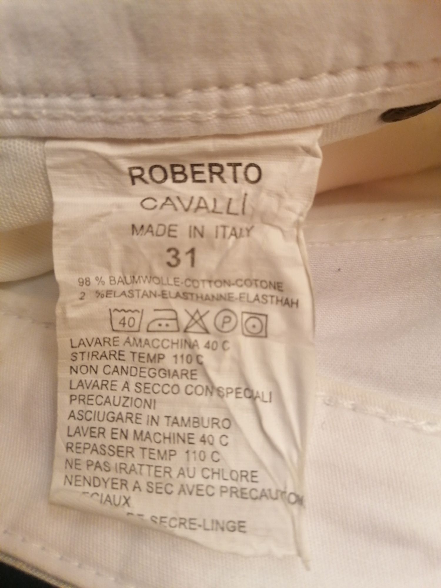 Pantaloni noi Roberto Cavalli originali