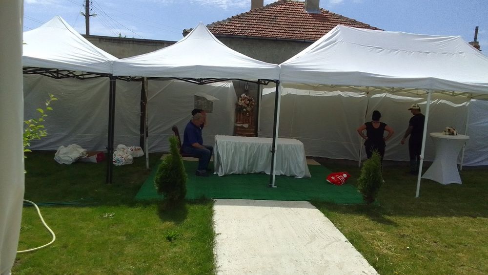 Шатри под наем с монтаж