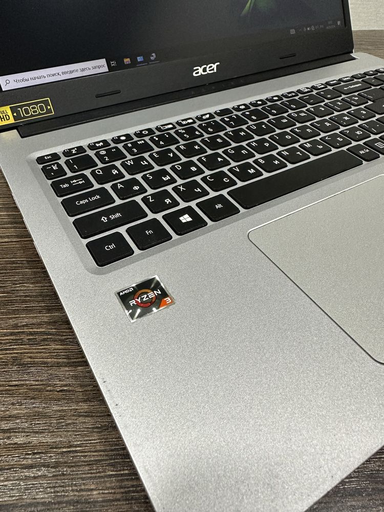 мощный Acer Aspire 3 A315-23, хорошее состояние, яркий Full HD экран