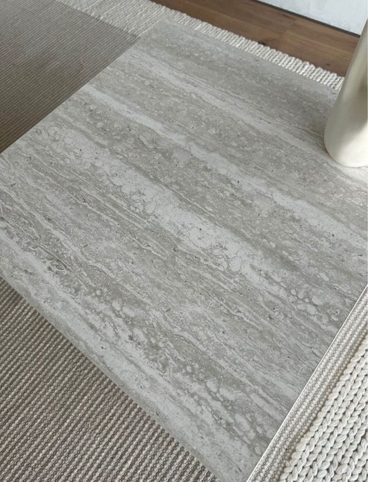 Măsuță de cafea aspect travertin