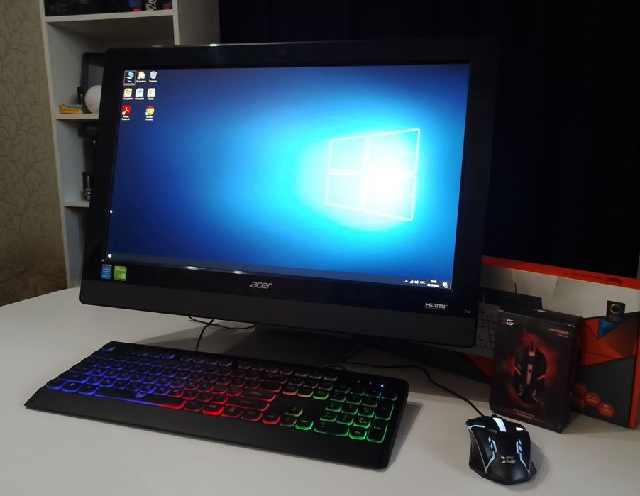 Мощный Моноблок, компьютер, как ноутбук