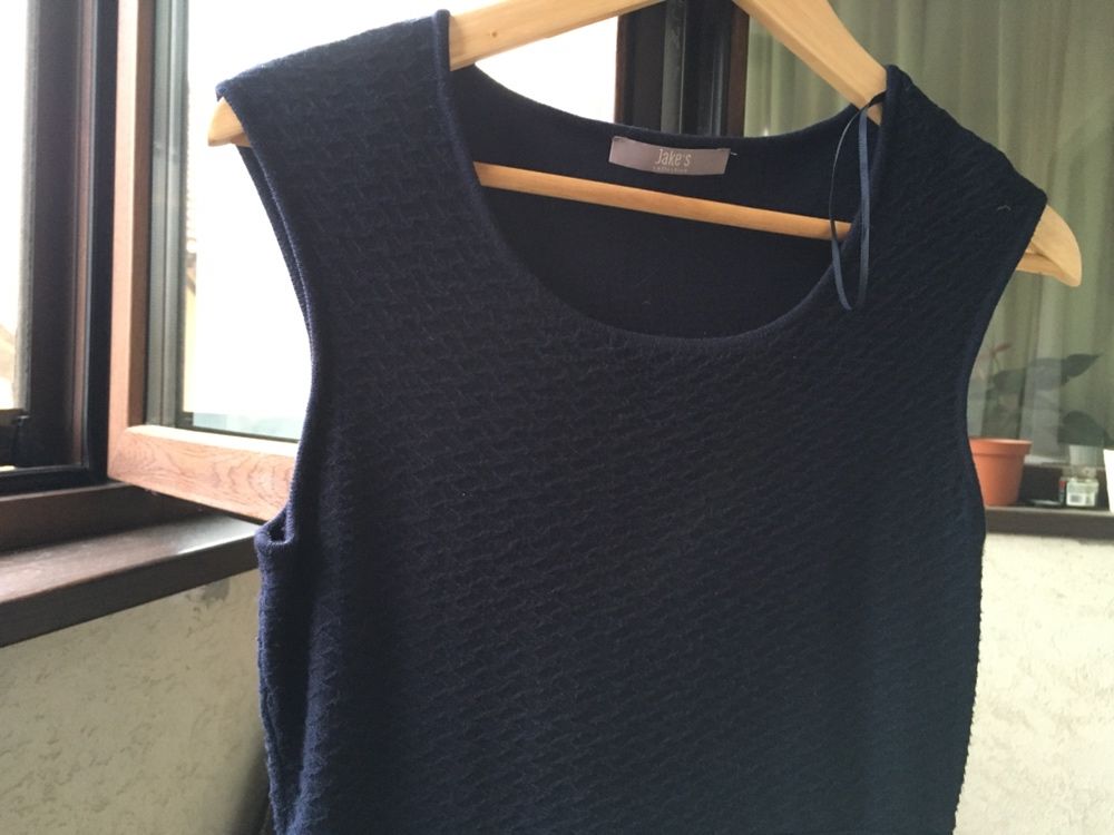 Rochie tricotata bleumarin