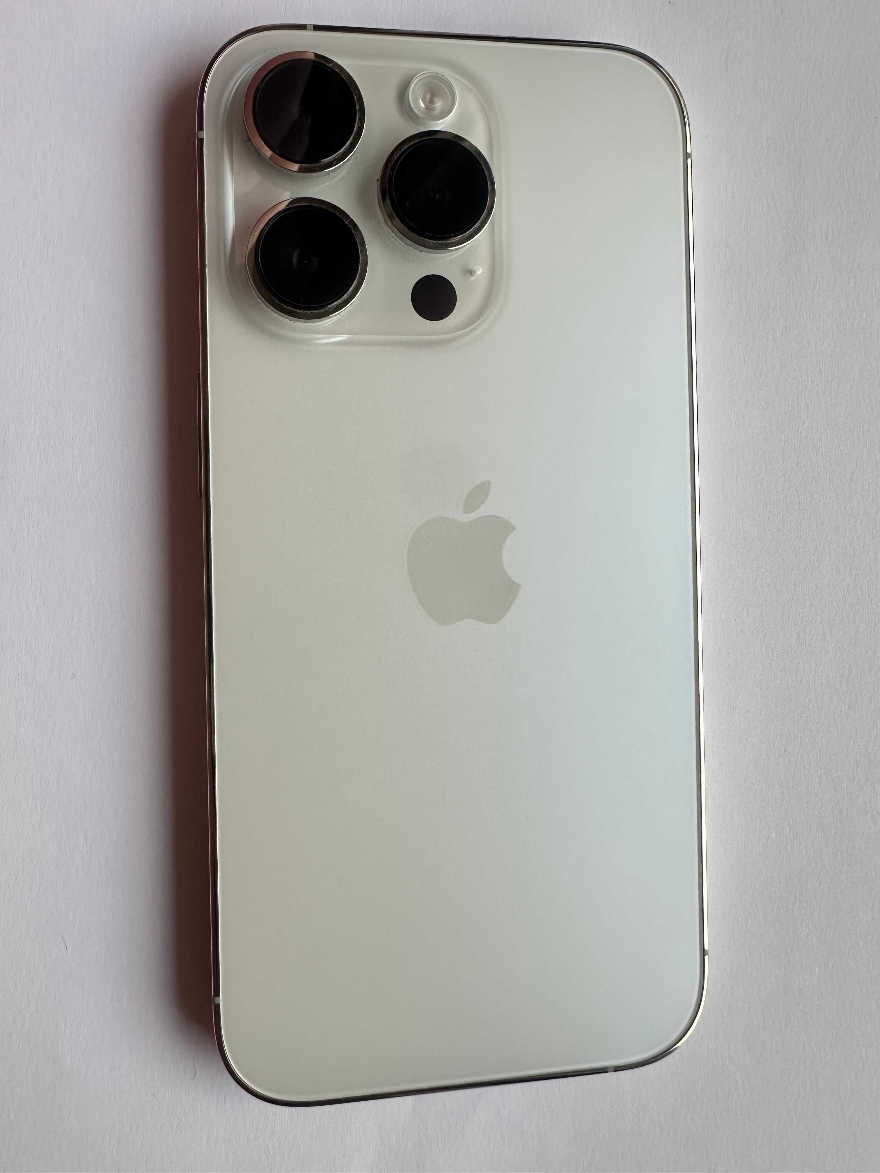 КАТО НОВ !!! iPhone 14 Pro - Бял - 128GB - Отключен - 100% БАТЕРИЯ !!!