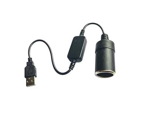 Разклонител за запалка с USB, 35 см