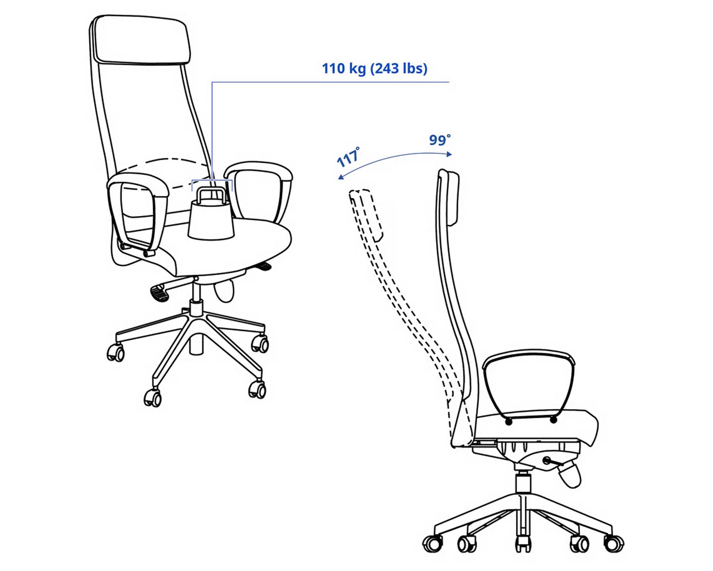 Scaun ergonomic birou, reglabil, stare impecabilă