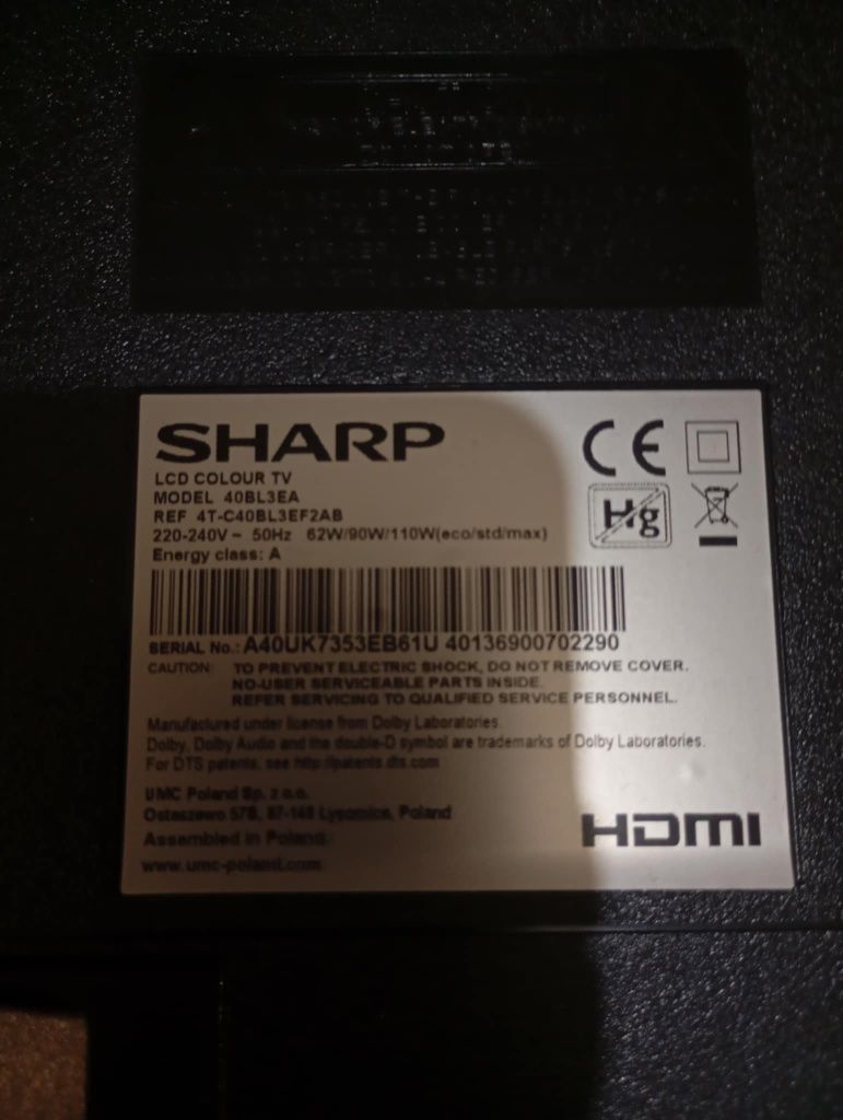 Телевизор  Sharp за части