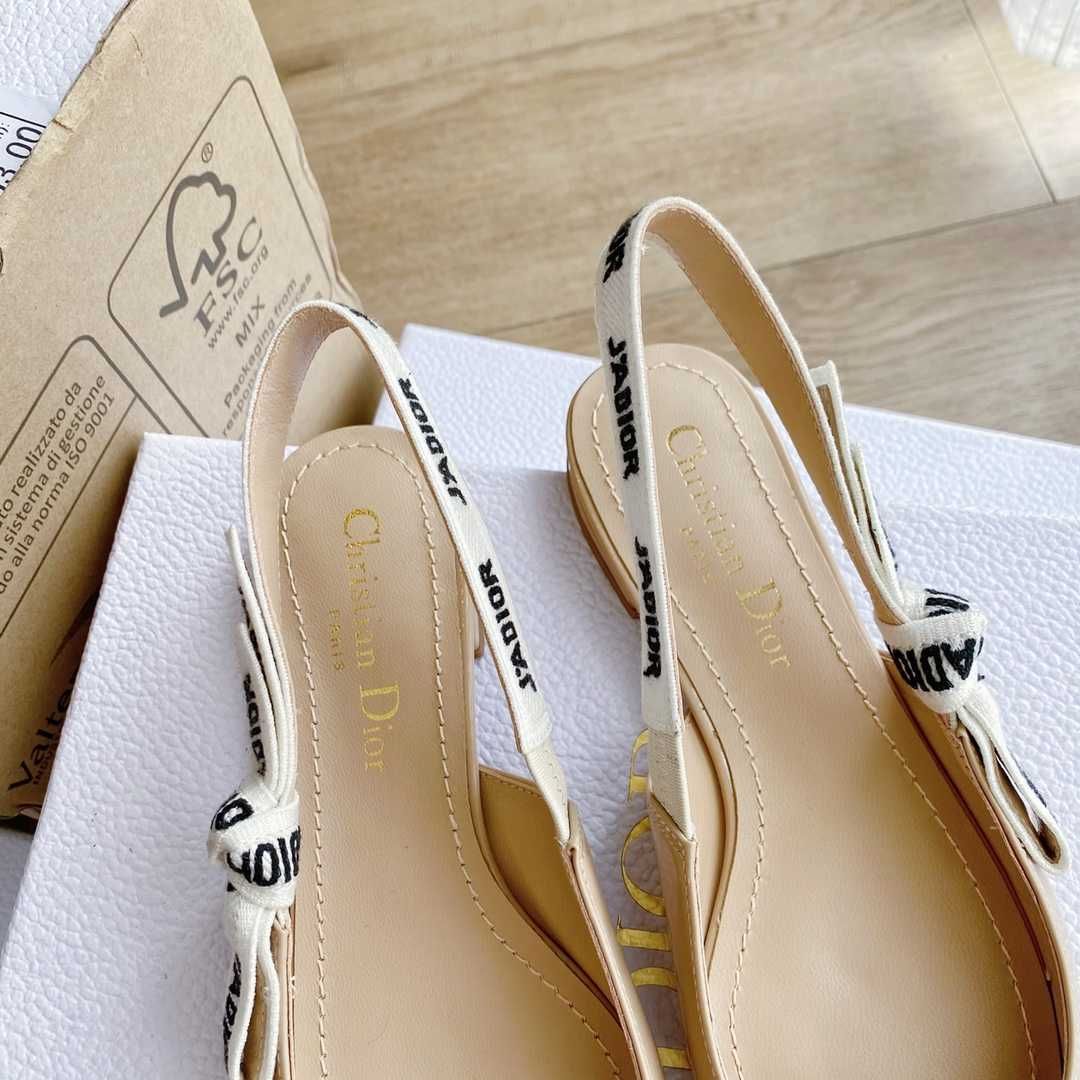 Sandale Christian Dior J'Adior nude patent, pantofi Premium