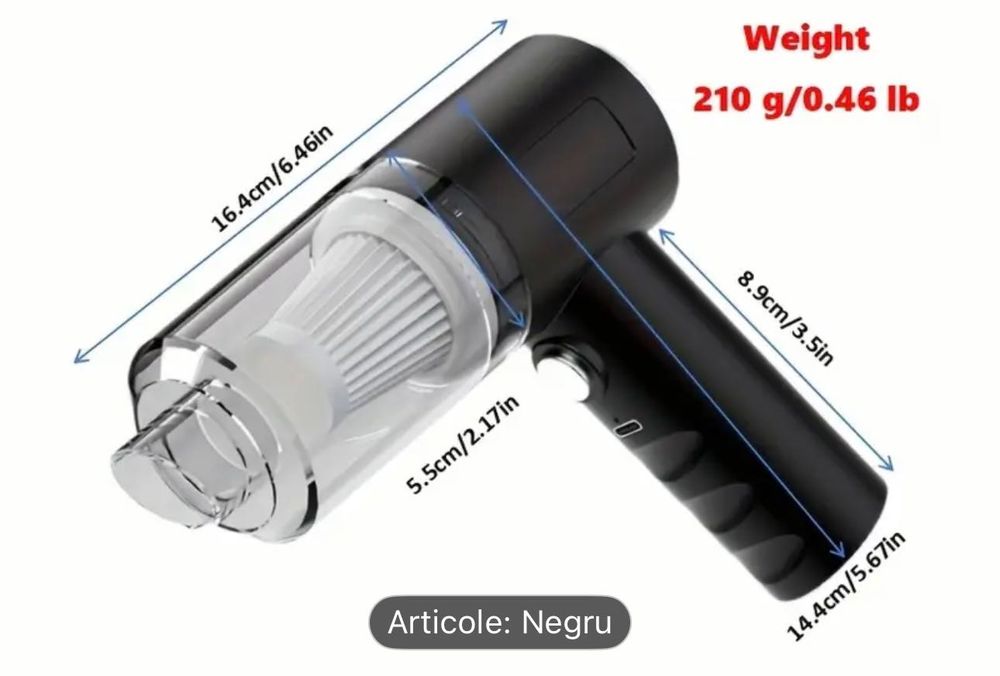 Mini aspirator auto fara fir sau universal nou