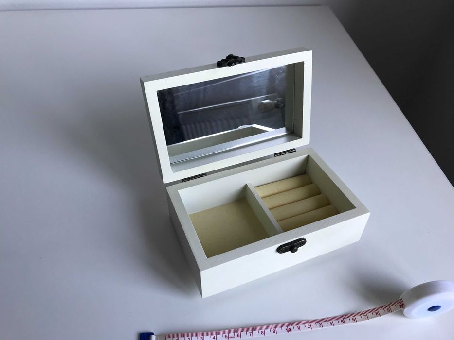 Cutie De Bijuterii Din Lemn cu Desen cu Bufnițe Idee Cadou