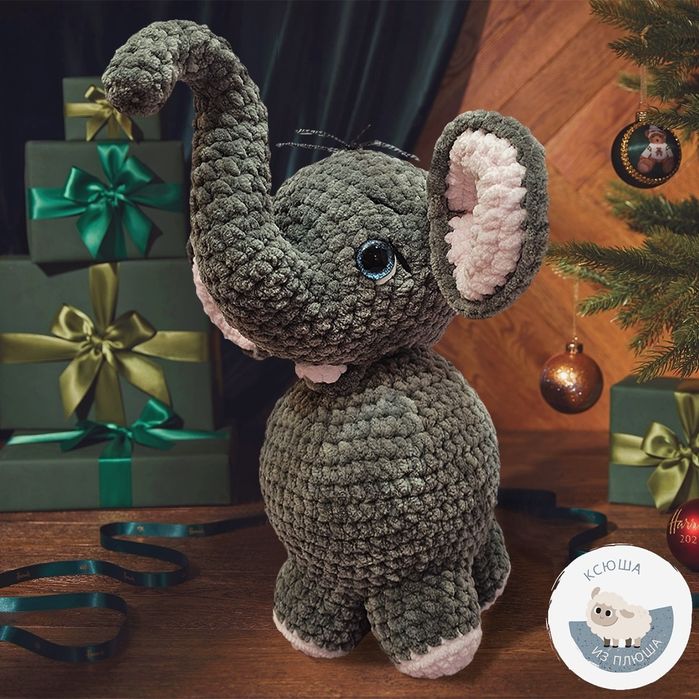 Вязанные игрушки из плюша