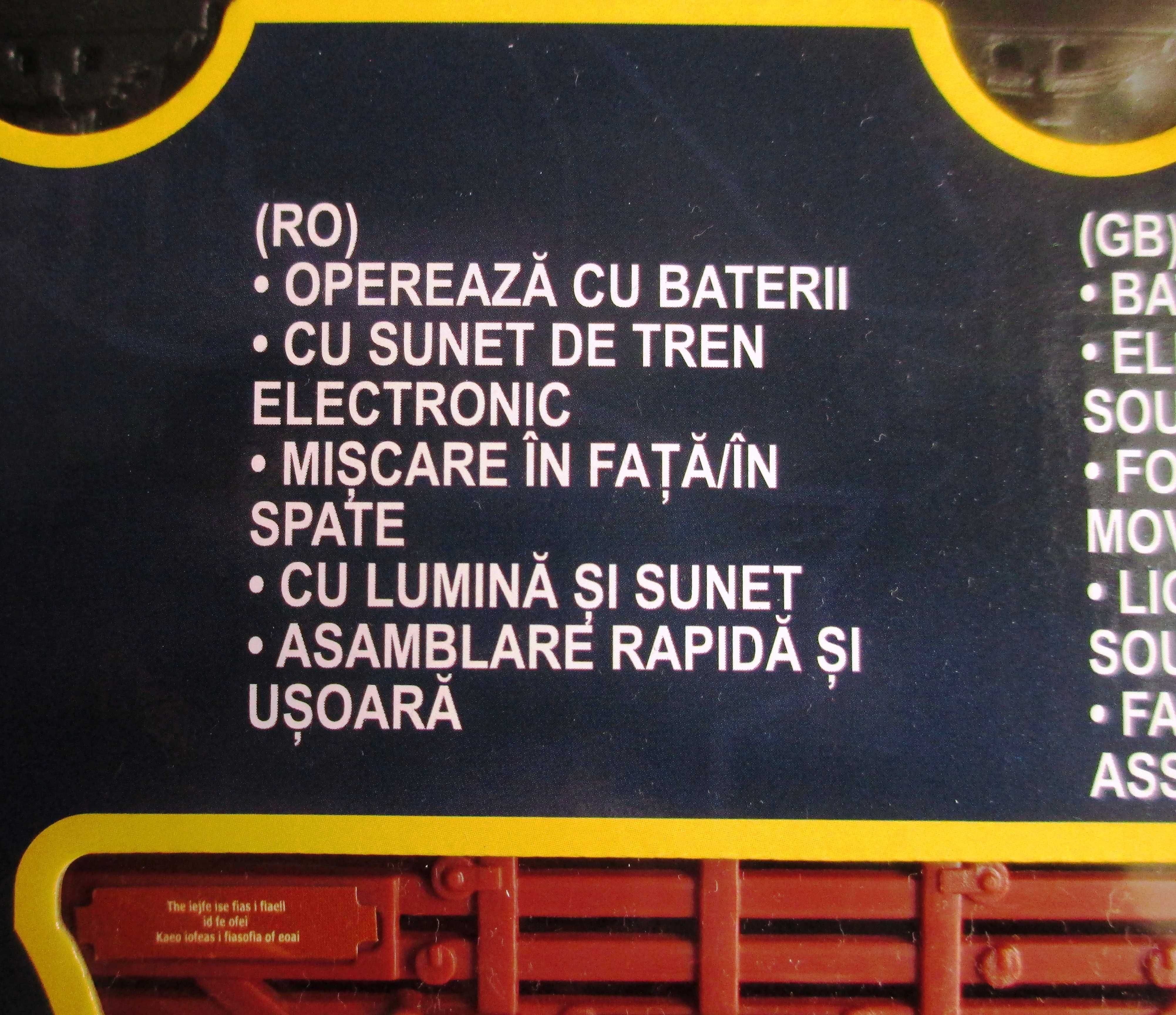 jucării: tren 5 vagoane şi staţie + cutie scule lemn (noi, sigilate)