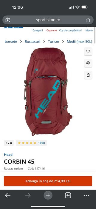 Rucsac drumeție Head Corbin 45litri