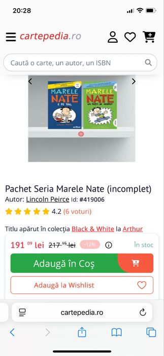 Pachet intreg Marele Nate 6 volume