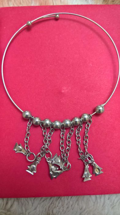 Bratara de picior argintie/reglabila