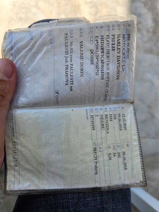 vand motocicleta personala