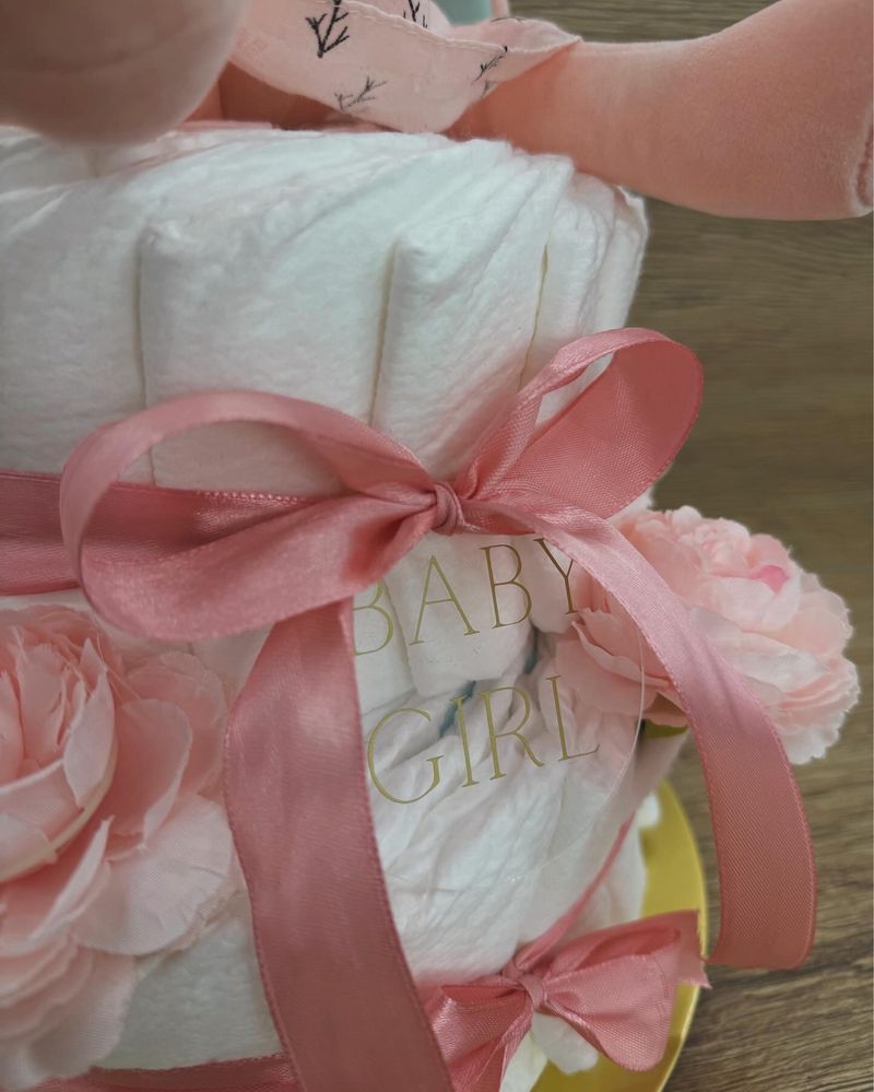 Tort scutece Premium ( baby shower , botez )