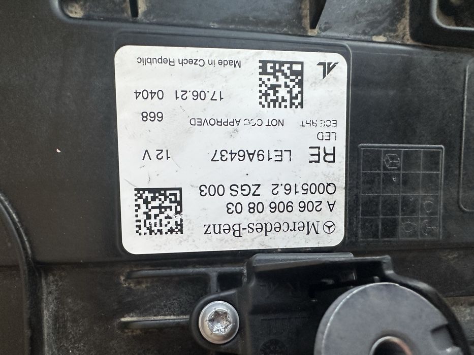 Far dreapta full led mercedes c class w 206.cod:a2069060803.