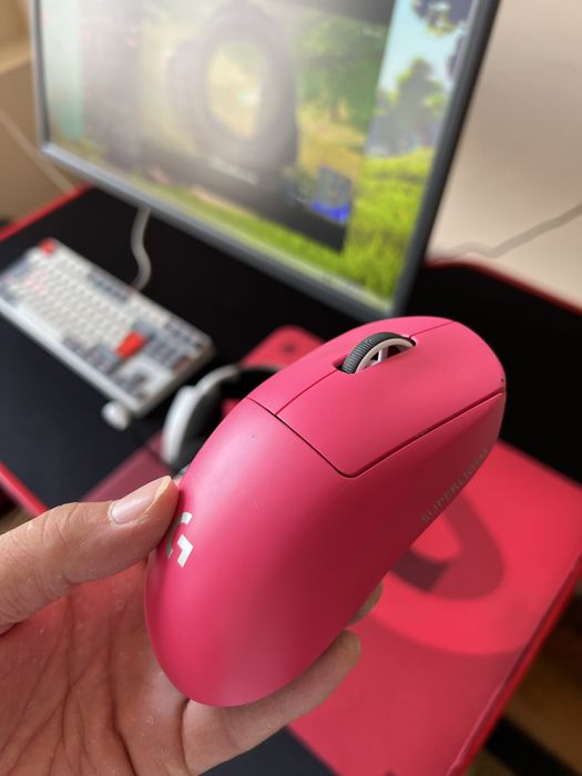 Игровая мышь Superlight 2, коврик для мыши, кулер Deepcool