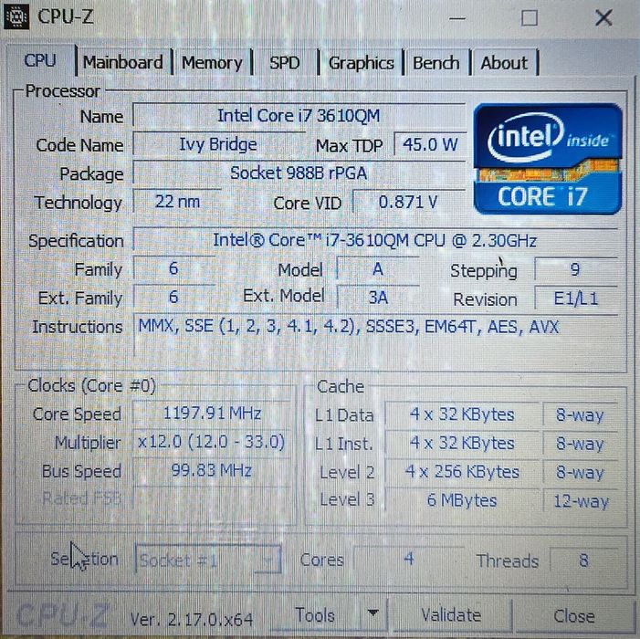 Laptop HP 2570p I7 3610QM 2.3GHz 16Gb RAM 250Gb SSD baterie impecabila