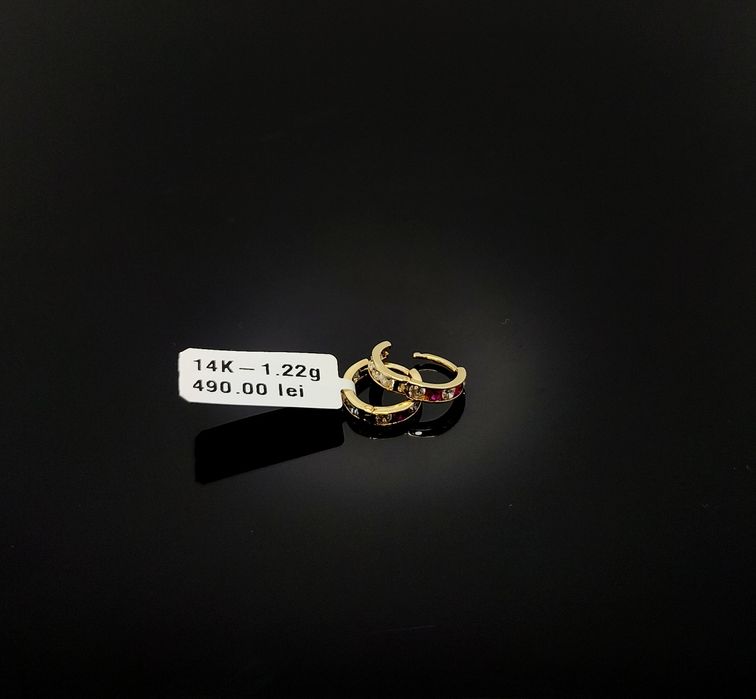Bijuteria Royal cercei din aur 14k 1.22 gr