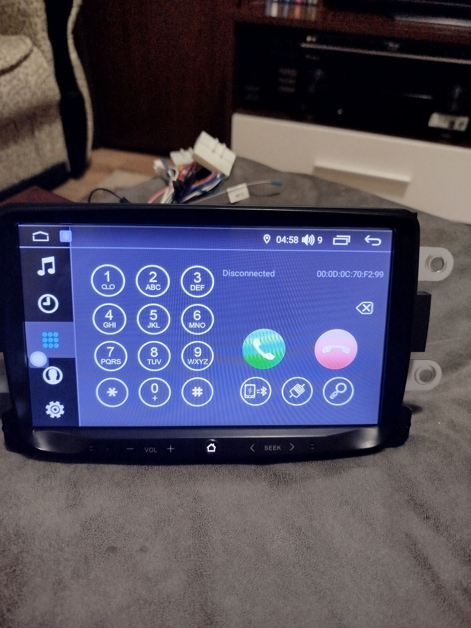 Navigatie Android 4GB+32GB, wireless, BT, GPS, WiFi, USB ,  Duster