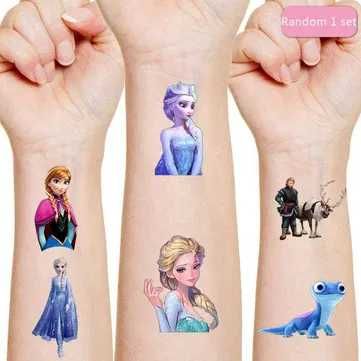 Tatuaje temporare pentru copii_Tematica Frozen_Anna_Elsa