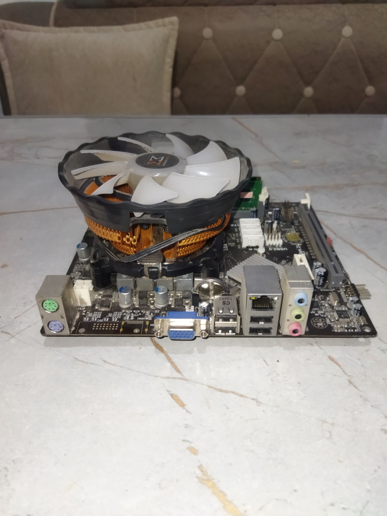 Материнская плата h61 lga 1155 + процессор + оперативная память
