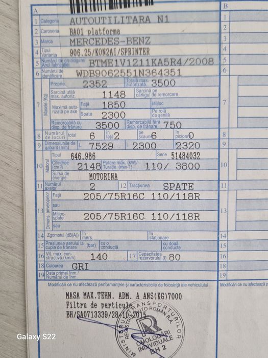 Autoutilitara Mercedes-Benz  Platforma  tracțiune  spate.