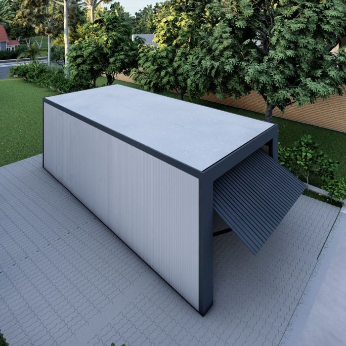 Garaj metalic din panouri sandwich 4.6 x 6m