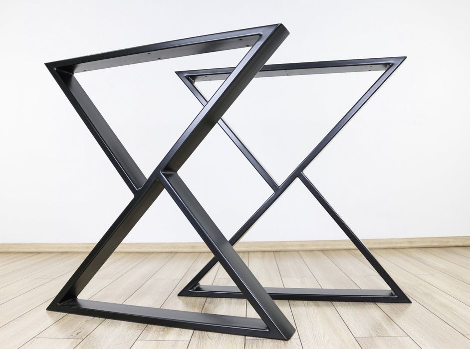 Set 2 picioare metalice model Z(masa terasa, living, bucatarie, cafea)