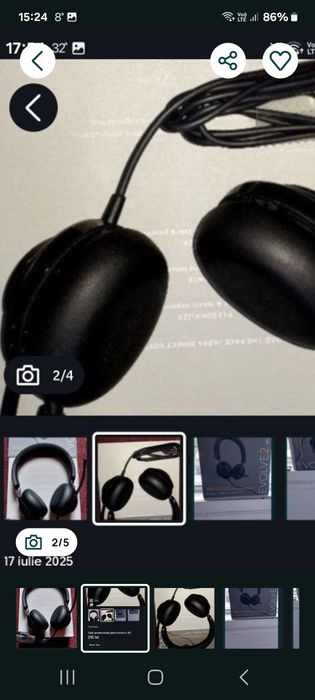 Căști profesionale jabra evolve 2 40 noi