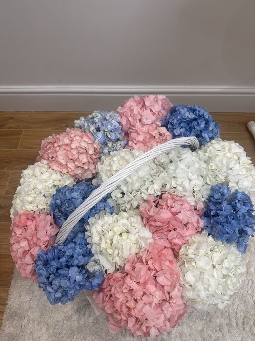 Букет-корзина из Гортензий