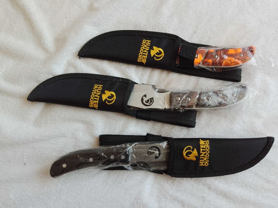 Set de 3 cutite de vanatoare de inalta calitate transare si eviscerare
