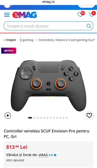 Controller wireless SCUF Envision Pro pentru PC