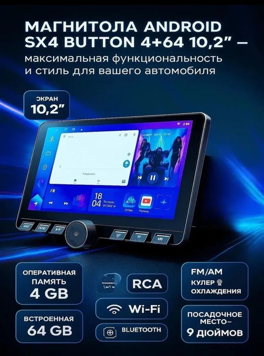 Андройд магнитола 2дин