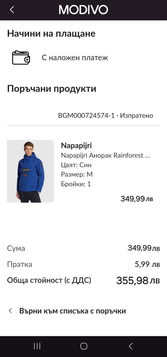 Napapijri преходно яке(Ветровка)