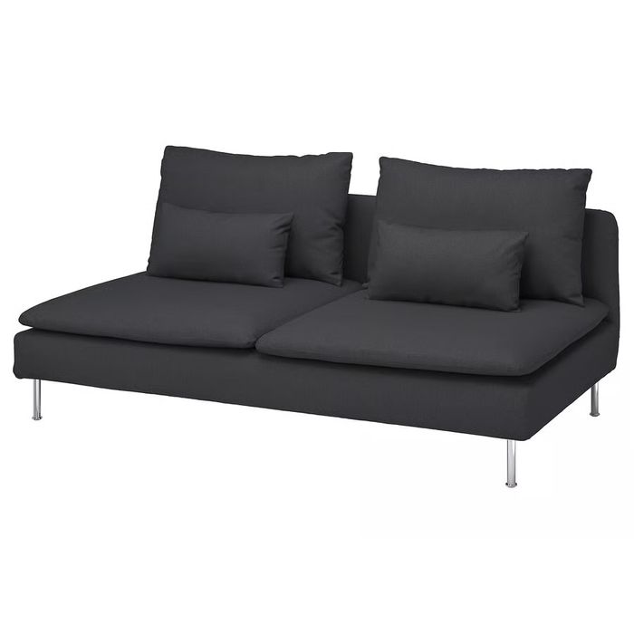 Canapea Ikea Soderhamn 3 locuri, gri inchis