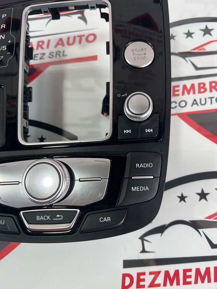 Consola Centrala MMI Buton Start Stop Media Audi A6 4G C7 / A7