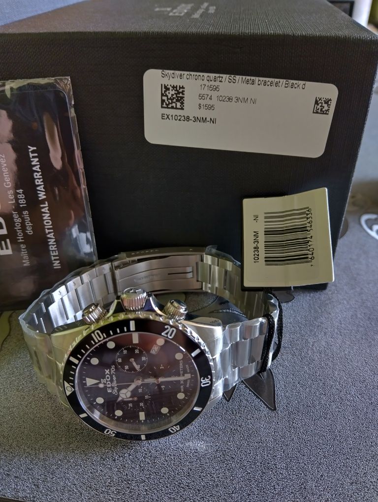 EDOX SkyDiver Chronograph мъжки часовник Едокс