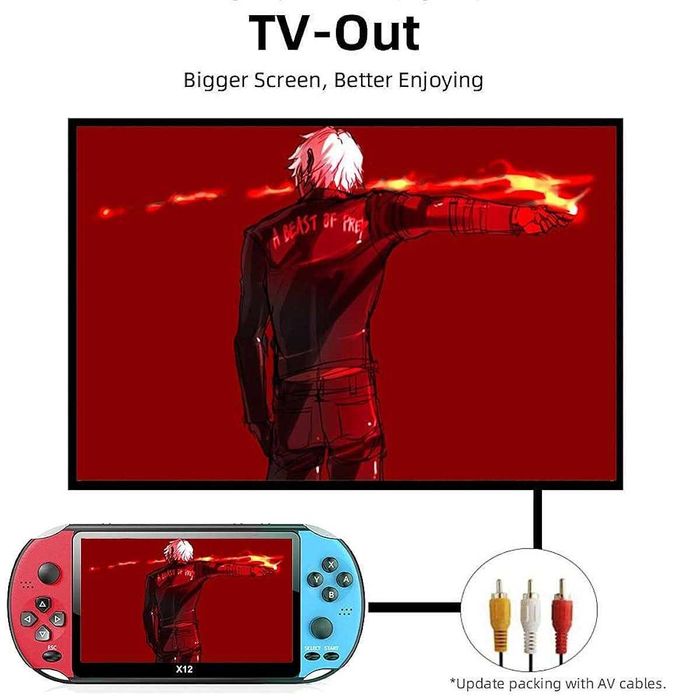 Преносима игрова конзола X12 – 5.1 инча, 10 000+ игри