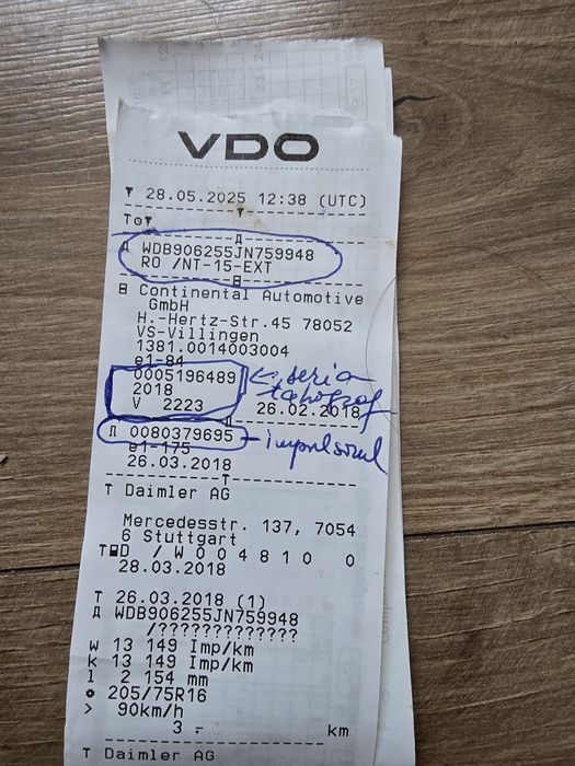 Tahograf digital an 2018 VDO